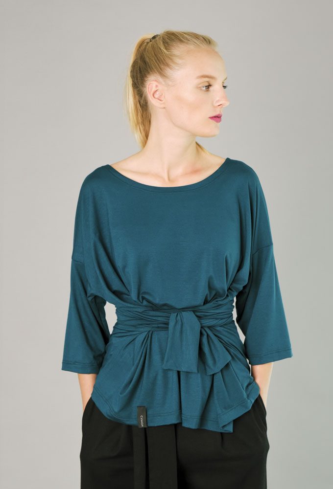 TIE-TOP plavo zelena