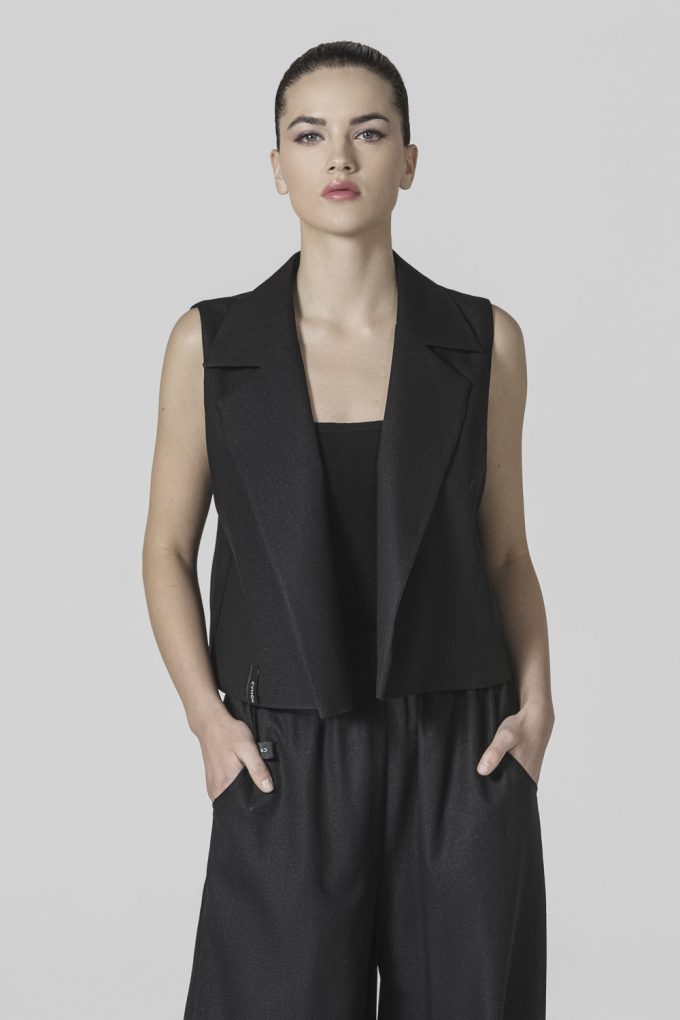 WAISTCOAT black linen
